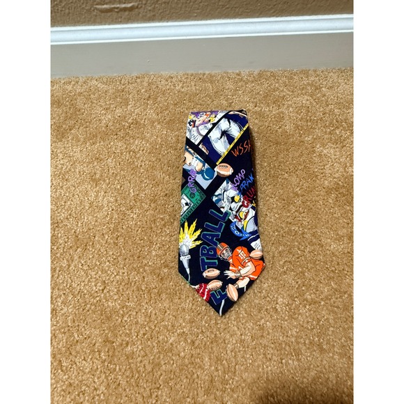 Nicole Miller Other - Nicole Miller 1993 Football Silk Mens Tie Vintage Rare Athletic 90's Super Bowl